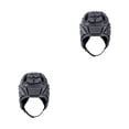 thumbnail image 2 of sweethay Casco de fútbol americano de seguridad deportiva Protector de cabeza de protección para la cabeza Negro L 2Conjunto, 2 of 6