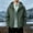 c01Green, variant on Men's 3 in 1 Detachable Fleece Lined Hooded Jacket Waterproof Windbreaker Windproof Full Zip Outdoor Hiking Coat White M