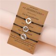 thumbnail image 4 of MasteelfCA 1 Set Mother Kids Bracelets Heart Matching Bangle Adjustable Woven String Bracelets, 4 of 8