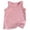 Pink, variant on Bmisegm Fashion Girl Casual Sports Top Comfortable Solid Striped Ribbed Sleeveless Turtleneck Top Suitable For Daily Outings Suitable For Ages 4 To 14 3-4 Years 100