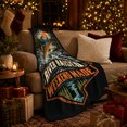 thumbnail image 3 of River Raised Freshwater Trout Fishing Adventure, Peaceful Mountain Lake Scene, Warm Flannel Blanket for Cabin and Lodge, Outdoor Lovers person's Day Gift, Artistic Home Decor, 3 of 9
