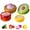 4 PCS / 4 Colors, variant on Avocado Saver and Tomato Holder - Set of 4 Reusable Storage Containers for Fridge - Ideal for Garlic, Onions, Lemons, and Potatoes