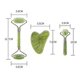 thumbnail image 4 of CHAO Kit de rodillo de masaje facial 3 en 1, tablero Gua Sha con dos cabezales, piedra de jade, estiramiento facial, relajación de la piel, herramienta de belleza adelgazante Gua Sha, solo rodillo est, 4 of 5