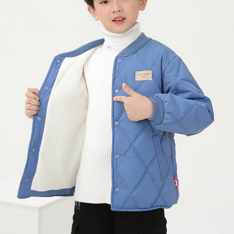 DxhmoneyHX Boys Girls Winter Coats Puffer Quilted Padded Jacket
