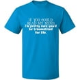 thumbnail image 2 of OXI T-Shirt - If You Could Read My Mind, Basic Casual T-Shirt for Men's and Women Fleece T-Shirt Short Sleeve - Sapphire Medium, 2 of 3