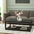 thumbnail image 2 of Safavieh Omara Glam 1 Shelf Ash Veneer Coffee Table, Black, 2 of 10