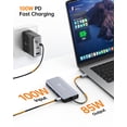 thumbnail image 4 of Estación de acoplamiento USB C NOVOO Triple Display 11 en 1 100 W PD, 4 of 8