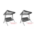 thumbnail image 3 of Advancent Cubierta para columpio de 3 asientos, cubierta para jardín, impermeable, resistente a los rayos UV, sombra para silla, polvo/vela, patio Type5 NO5 Advancent CBP584436, 3 of 6