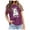 Dark Purple, variant on Summer Tops for Women Ghostly Printed T Shirt Adorable Tee for Festive T Shirts for Women Dark Purple L