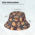 thumbnail image 5 of Balery Turtles and Sea Plants Sun Hats for Men Women Bucket Hat UPF 50+ Buckey Hat Boonie Hat Foldable UV Protection Hiking Beach Fishing Summer, 5 of 9