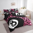 thumbnail image 2 of Erosebridal Pink Leopard Cheetah Print 7-Piece Twin Bedding Sets,Billiard Sport Ball Games Bedding Comforter Set For Girls Teens,Reversible, 2 of 7