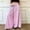 Hot Pink, variant on Women's Summer Striped Print Wide‑Leg Pants High‑Waist Elastic Waist Loose Casual Long Trousers with Side Pockets Sky Blue XL(XL)