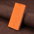 thumbnail image 7 of Leather For iPhone 11 Pro Max, RFID Blocking Protection, Playful Cats Embossed Flip Wallet Leather Case With Card Holder Magnetic Closure  Phone Cases Cover,Orange,For iPhone 11 Pro Max, 7 of 7