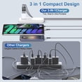 thumbnail image 2 of 3 Port USB Wall Charger, Type C Charger with 3pcs 10FT USB C Cable Phone Cables Cables Type C Charging Cords, Android Charger USB Plug Power Station Charging Brick USB Charger Block[White], 2 of 9