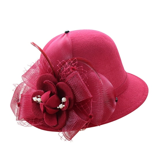 Hats for women Casual Round Top Fisherman Basin Cap Small Bowler Hat Autumn Winter