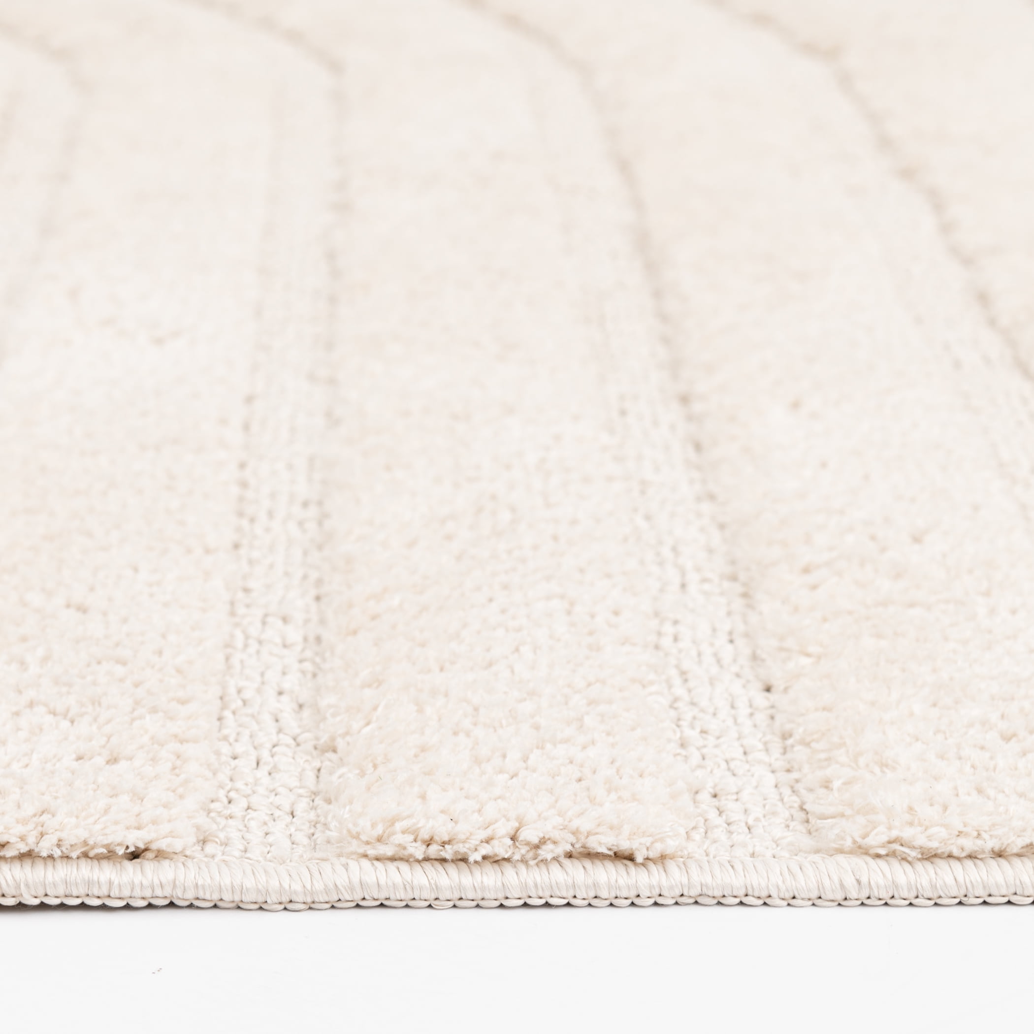 Better Homes & Gardens Arches Hi Low Indoor Area Rug, Ivory, 6'7"x9'