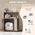 thumbnail image 2 of Modern Extra Large Cat Litter Box Enclosure Furniture – Dog-Proof Cabinet with Adjustable Shelf, Scrape-resistant Pad, Storage, Built-in Charging Station – Fits Self-Cleaning & Automatic Litter Boxes, 2 of 7