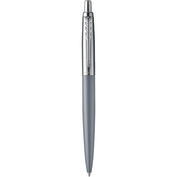 Parker Jotter Xl Ballpoint Pen Alexandra Matte Grey Chrome Trim Medium Point Blue Ink Walmart Com
