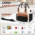 thumbnail image 3 of Godance Insulated Lunch Box for Women, Leakproof Large Adult Lunch Bag with Cup Holder & Adjustable Shoulder Strap - Wide Opening Cooler Tote for Work, Picnic, Beach, Travel, Family, College, Brown, 3 of 7
