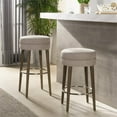 thumbnail image 3 of Maklaine 30 inch Round Backless Bar Stool in Country Gray Finish, 3 of 9