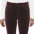 thumbnail image 2 of Well Worn Ladies' Pant High-Rise Luxe Velvet Tapered Pant 1628434 (Purple 8/29), 2 of 4