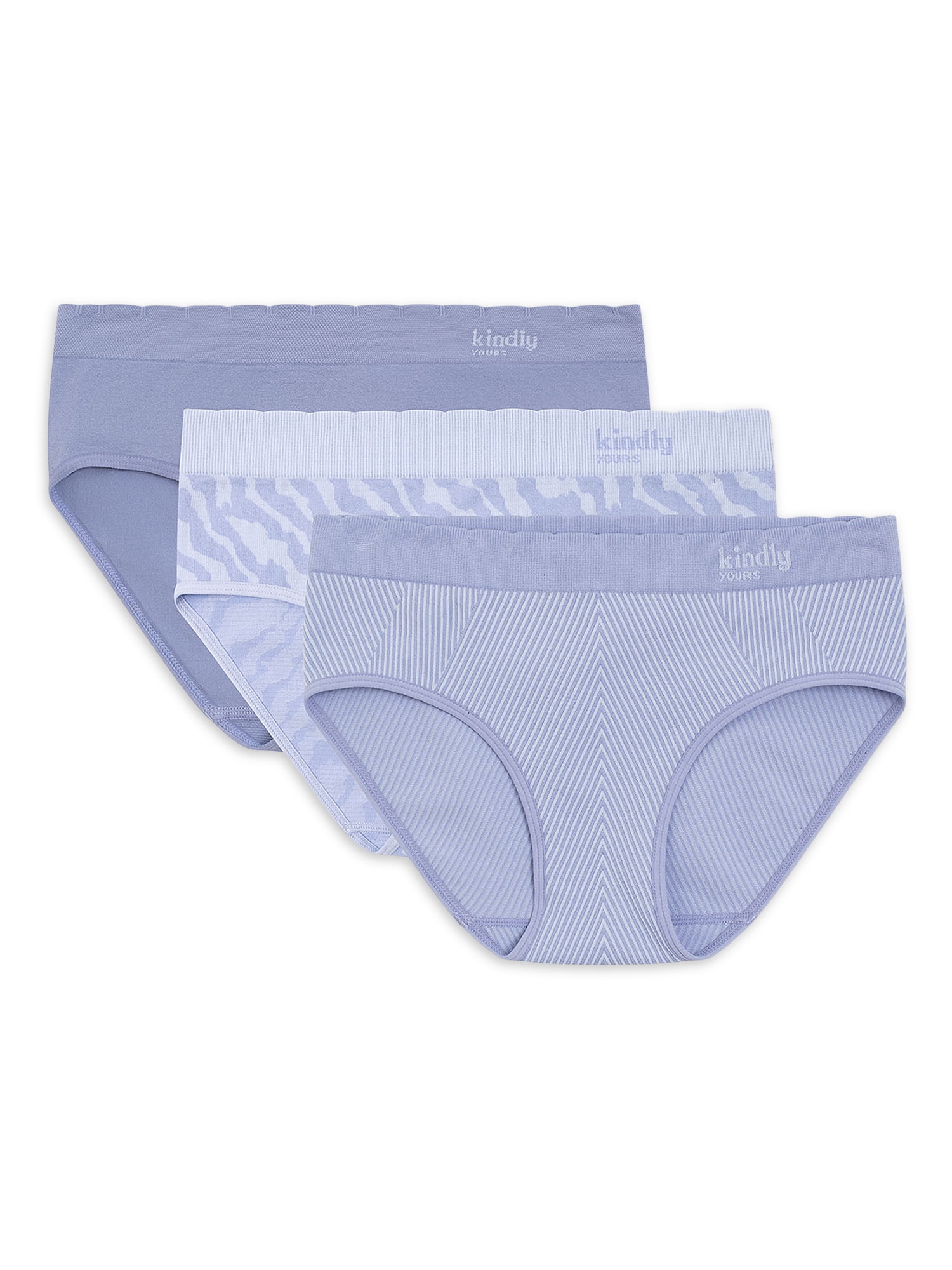 kindly yours Women’s Sustainable Seamless Hipster Underwear, 3-Pack - Walmart.com