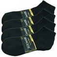 thumbnail image 2 of Glory Max Men's Casual Cotton Solid Black Ankle Low Cut Socks Size 9-11 12 Pairs, 2 of 5
