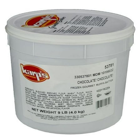 Baker and Baker Karps Scoop N Bake Chocolate Muffin Batter, 9 Pound - 2 pails.