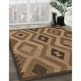thumbnail image 2 of Ahgly Company Indoor Round Contemporary Saddle Brown Southwestern Area Rugs, 7' Round, 2 of 6