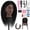 Black-20", variant on LAJOLLIA African American Mannequin Head, 100% Real Human Hair Mannequin Head for Hairdresser Practice Braiding Cosmetology Hair Styling with Stand, Hair Style Kits