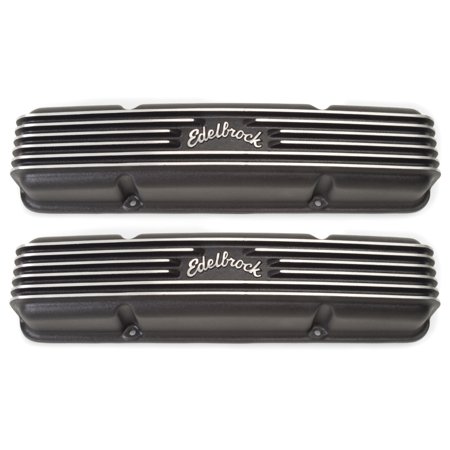 Edelbrock Valve Cover Classic Series Chevrolet 1959-1986 262-400 CI V8 Black
