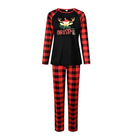 

COUTEXYI Family Matching Christmas Pajamas Men Women Kid Baby Sleepwear Fashion Parent-child Clothes