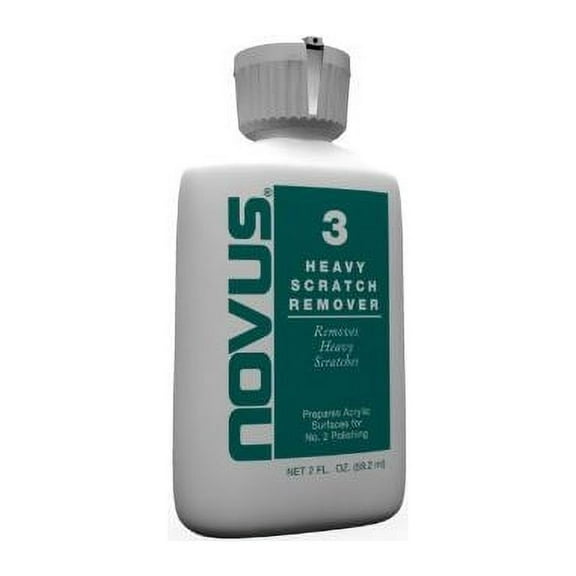 NOVUS Plastic Polish Heavy Scratch Remover #3 Automotive Cleaners, 2 oz