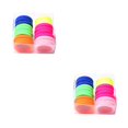 thumbnail image 3 of Qarigey 20 piezas/30 piezas mujeres niñas cola de caballo soporte para el cabello elástico Nylon Spandex banda cuerda niños sin costuras lazos para el Fluorescencia L 2piezas Qarigey CBP051508, 3 of 5