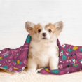 thumbnail image 4 of Pofeuu Summer Flamingo Print Puppy Blanket,Dog Blankets,Pet Blanket Cozy Cat Blankets for Indoor Cats, Fuzzy Pet Blanket for Kitten Doggy Dog Blankets-Small, 4 of 8