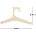 thumbnail image 3 of 20 perchas de madera para niños, de 23 cm, para armario de bebé, bonitas y antideslizantes, para abrigos de madera., 3 of 5
