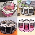 thumbnail image 4 of Corral Portátil Plegable para Mascotas, Casa de Mascotas de 58 Cm de Altura x 91 Cm de Largo Corralito para Cachorros Impermeable de Tela Oxford, Interiores y Exteriores Seguro Resistente (Gris), 4 of 7