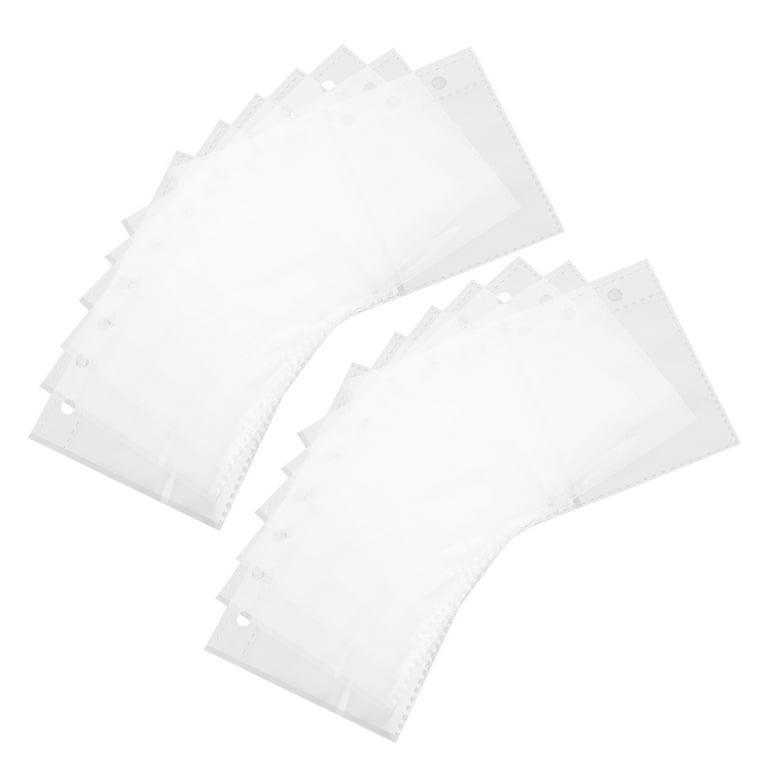 plastic sleeves for greeting cards Masteelf 50 Pcs Photo Card Holder Bind Page Album Transparent and crafts Crystal Clear Protective Closure Bags