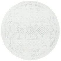 SAFAVIEH Tulum Ronald Oriental Area Rug, Ivory/Light Grey, 3' x 3' Round