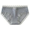 thumbnail image 4 of Blmnix Women Panties Cotton Hipster Underwear Breathable Gray Soft Panties, 4 of 5
