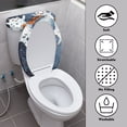 thumbnail image 3 of HELLHERO Cat Pumpkin Pattern Adjustable Polyester Bathroom Toilet Lid Cover Universal Toilet Lid Cover and Toilet Tank Lid Cover & Easy to Clean for Gift, 3 of 8