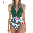 thumbnail image 2 of Soidarity Traje de baño de mujer Traje de baño de moda Traje de baño de moda Verde + Flor blanca S Deportes acuáticos Flor verde + blanca L Soidarity OD021064-03, 2 of 6