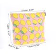 thumbnail image 2 of 1 Pc Bolsa de Cosméticos Durable para Mujeres Limón para Vacaciones Actividades al Aire Libre Gimnasio Rosa Amarillo Algodón Rosa, Amarillo-S, 2 of 3