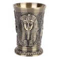 thumbnail image 1 of Copa de vino estilo egipcio Vintage, copa de Metal, decoración artesanal, regalo, adornos para el hogar, 1 of 7