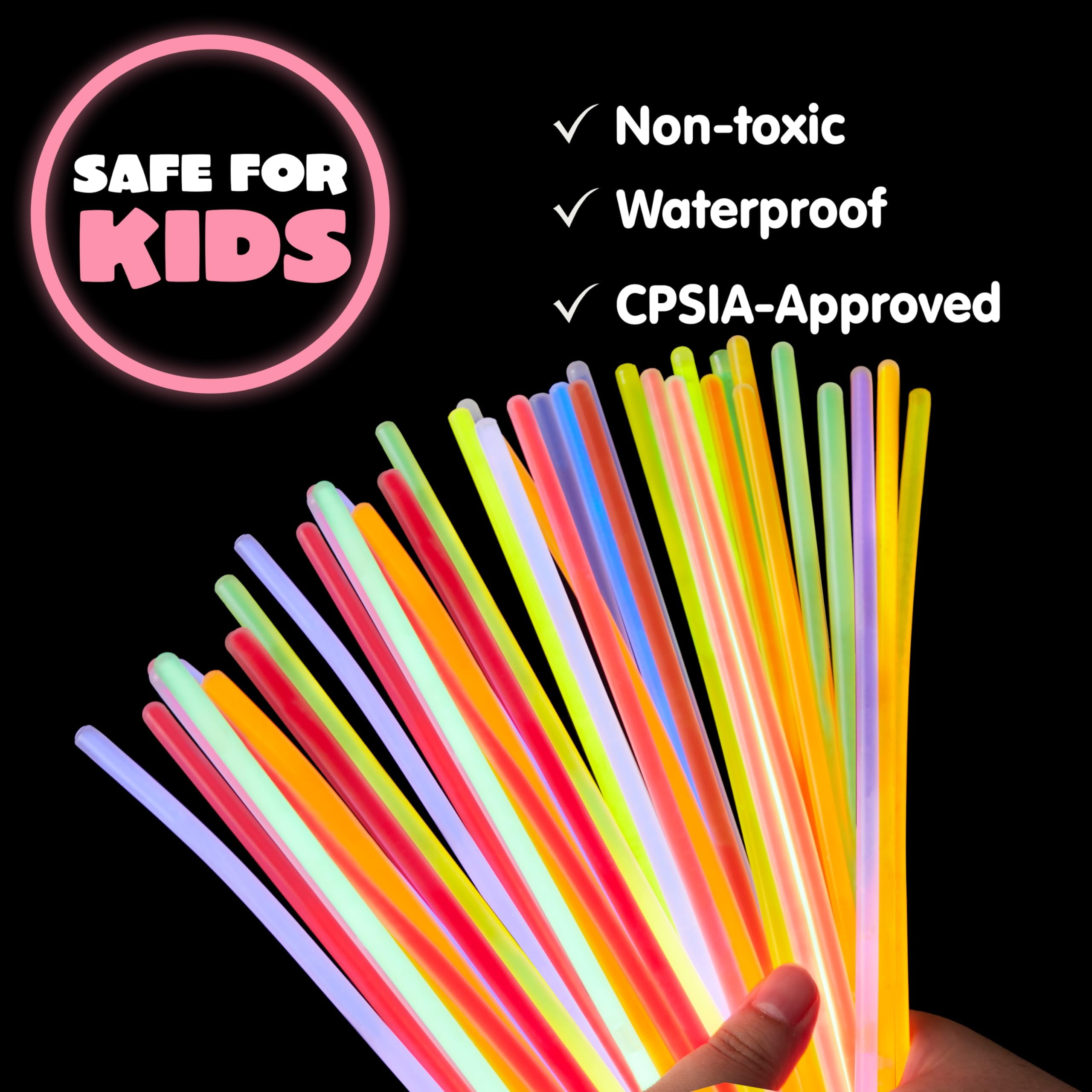 Joyfy 36 Packs Glow Sticks Bracelet with Neon Valentines Day Gift Cards Valentine Exchange Cards for Kids Class Valentines Party Favors