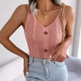 thumbnail image 6 of Njoeus Women's Tank Tops Casual Button V-Neck Knit Tanks Summer Sleeveless Shirts Camisole Tops for Women Trendy Blouse, 6 of 8
