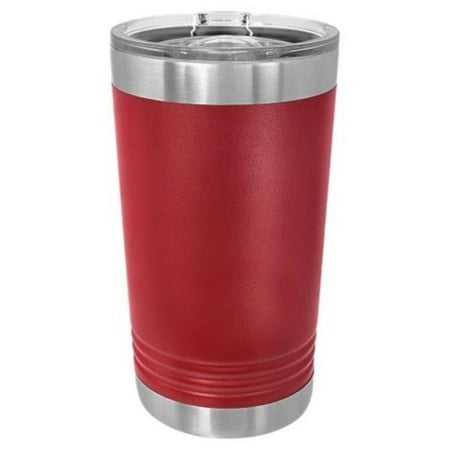 

Maxam JDLTM763 16 oz Stainless Steel Polar Camel Pint with Slider Lid Maroon