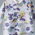thumbnail image 5 of KPOPLK Baby Boys Pajamas One Piece Boys Button Down Long Sleeve Footless Sleepers for 0 3 6 9 12 18 Months Size 0-3 Months, 5 of 5
