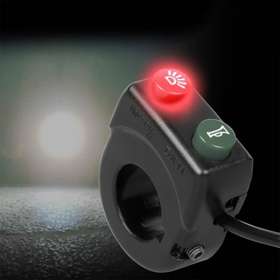 Electric Bike / Electric Scooter Modification Switch Button Headlight Horn 3- Wire Two-In-One Switch Accessories