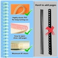 thumbnail image 2 of Binding Spines/Coils/Combs, Open & Close Easily Adding Pages for Notebook , Binding Machine 30 Ring Diameter 3/8" Binding Combs， Maximum 65 Sheets Multicolor Trimmable Sturdy 10pieces, 2 of 6